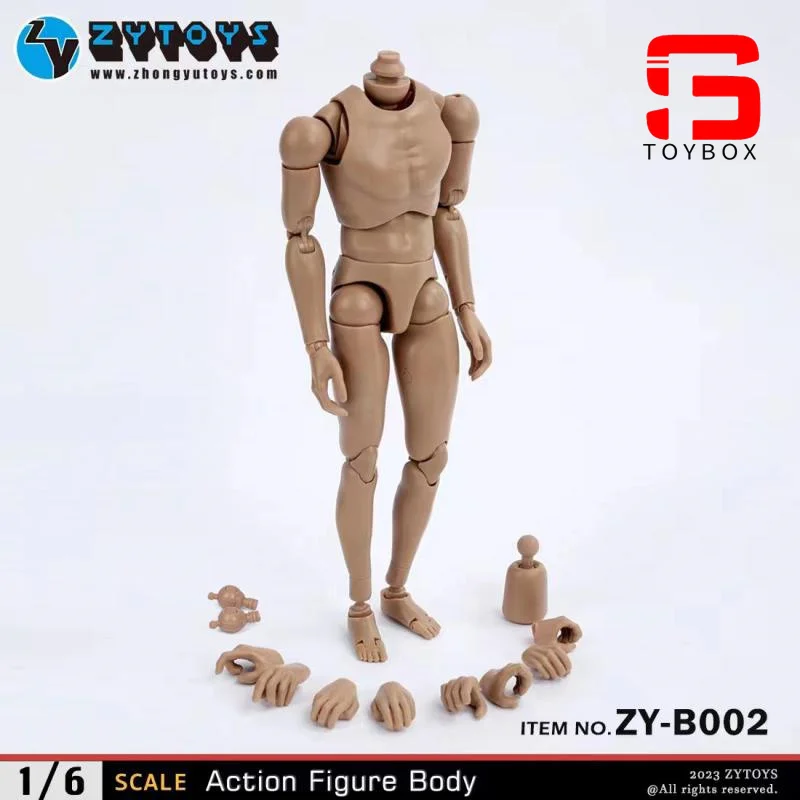 ZYTOYS ZY-B001 B002 B003 B004 1/6 Męski Czarny Ciałem z Przegubami 25.5CM Żołnierz Męski Wąskie Szerokie Ramiona Elastyczna Figurka Akcji