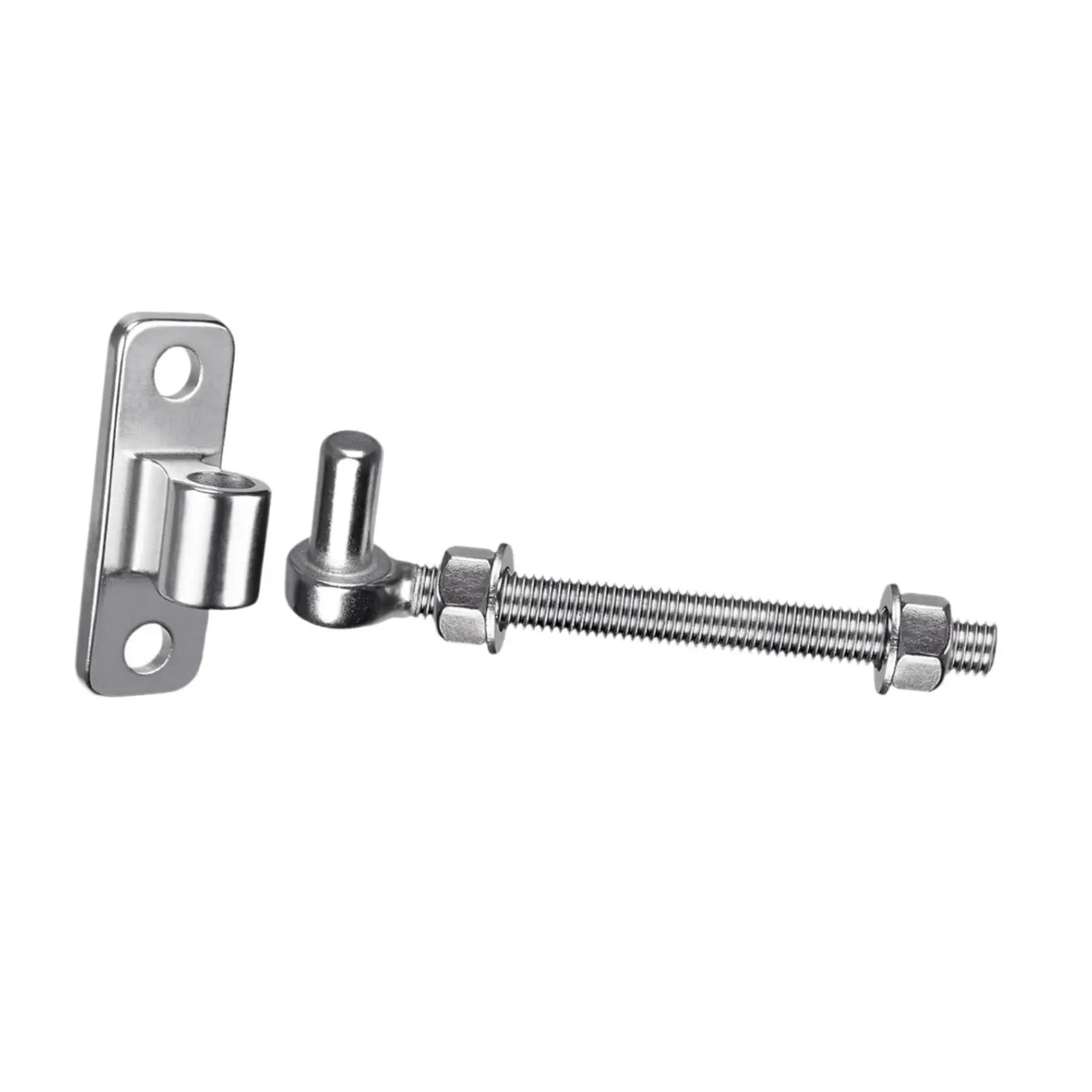 Stainless Steel Gate Hinge Attachment Outdoor Easy to Install with Eye Hinge Plate with No Welding Heavy Duty for Driveway Farm
