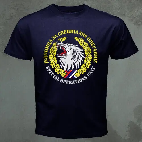 JSO Special Operations Unit Serbia Red Berets Frankies Wolf T-Shirt New Short Sleeve Casual 100% Cotton O-Neck Mens T-shirt
