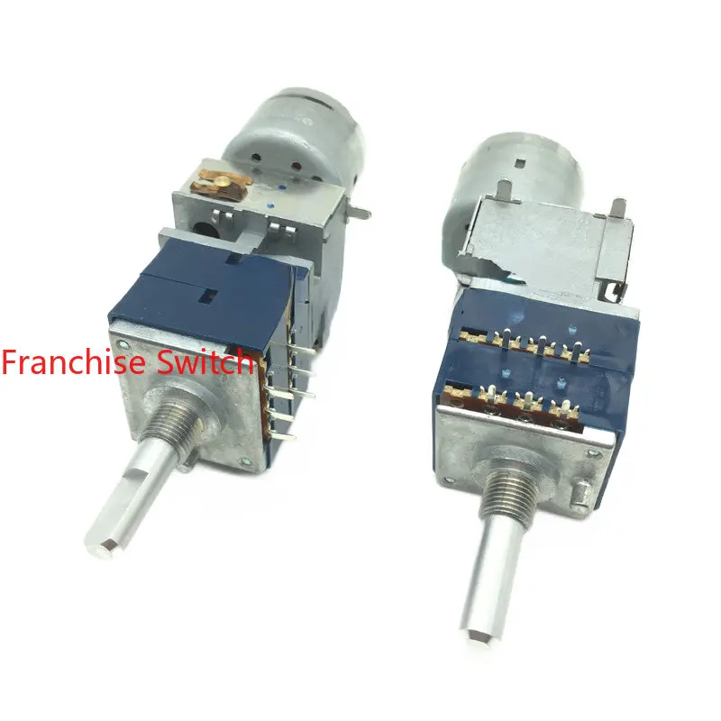 

Double Potentiometer With Motor RK27 Type A5K 10K 20K 50K 100K 25mm Half Shaft