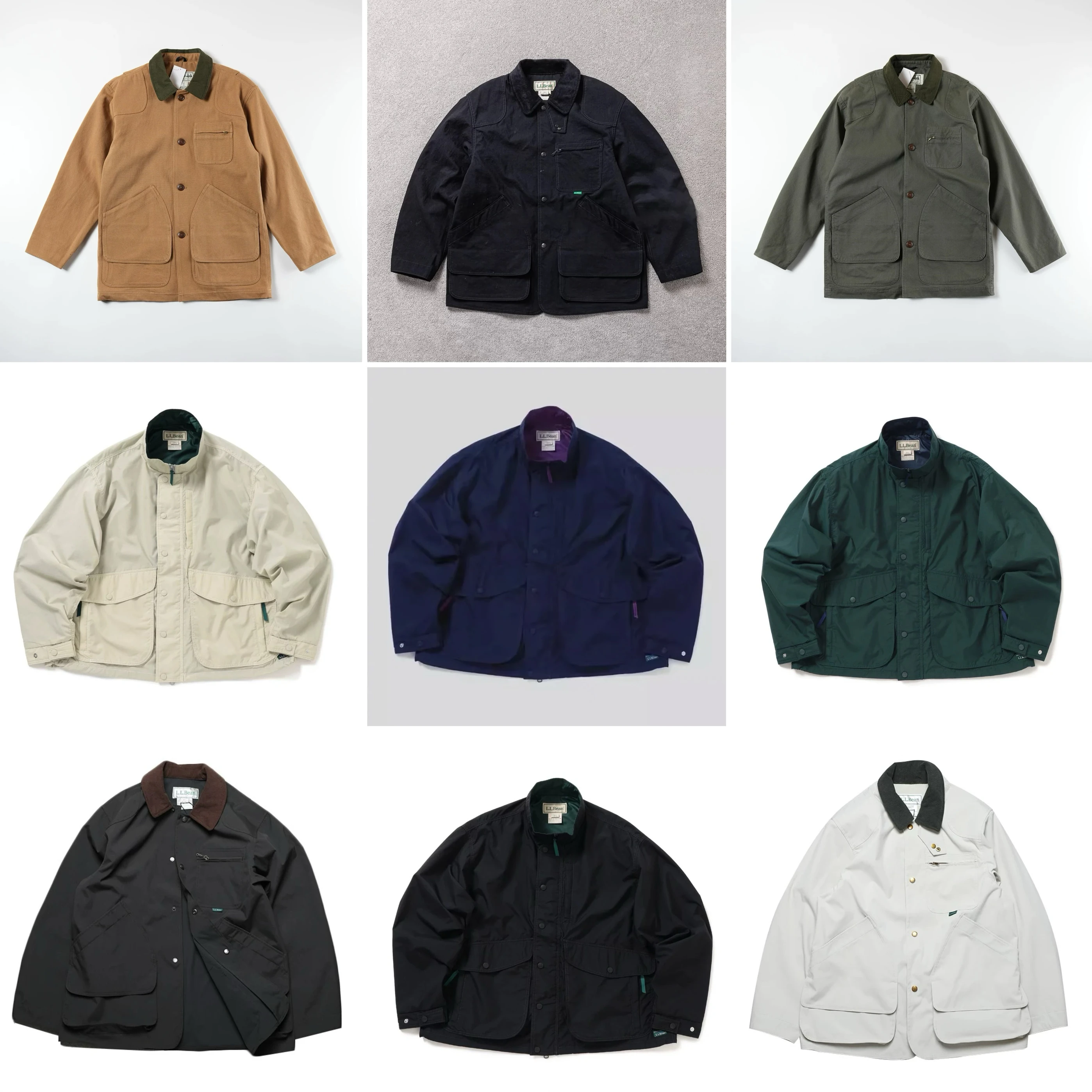 Chaqueta Impermeable de Nailon de la Serie Mountain de LLBean, Ropa Exterior Informal y Holgada para Hombre y Mujer, Estilo V...