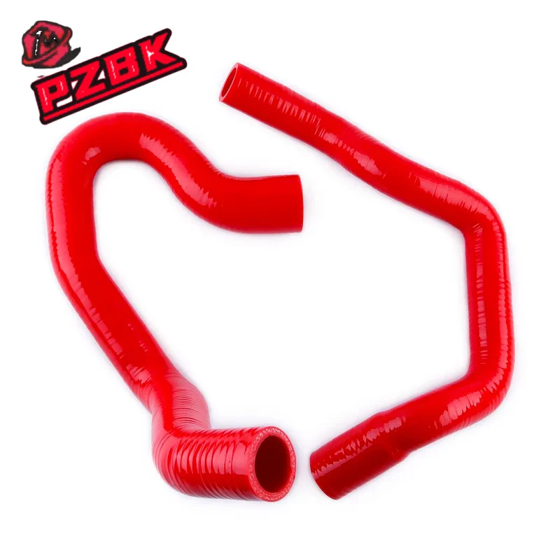 2PCS Silicone Coolant Radiator Intercooler Hose Pipe Kit For Jeep Cherokee XJ 4.0L 1997 1998