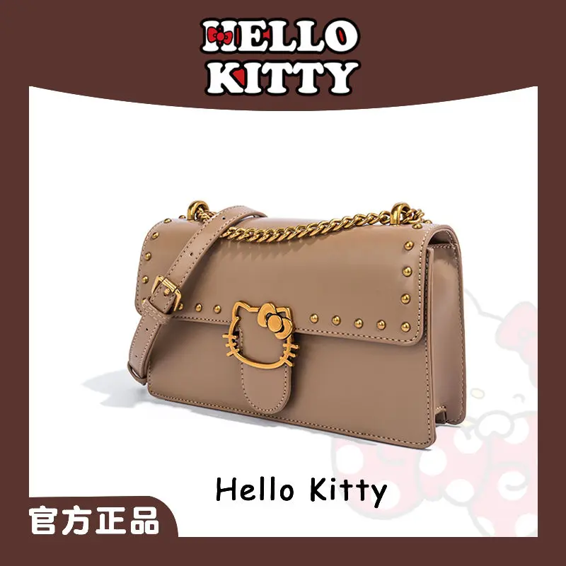 Kawaii Sanrio Hello Kitty Handbags and Purse Women Pu Leather Messenger Shoulder Bag Female Crossbody Bag Cartoon Birthday Gifts