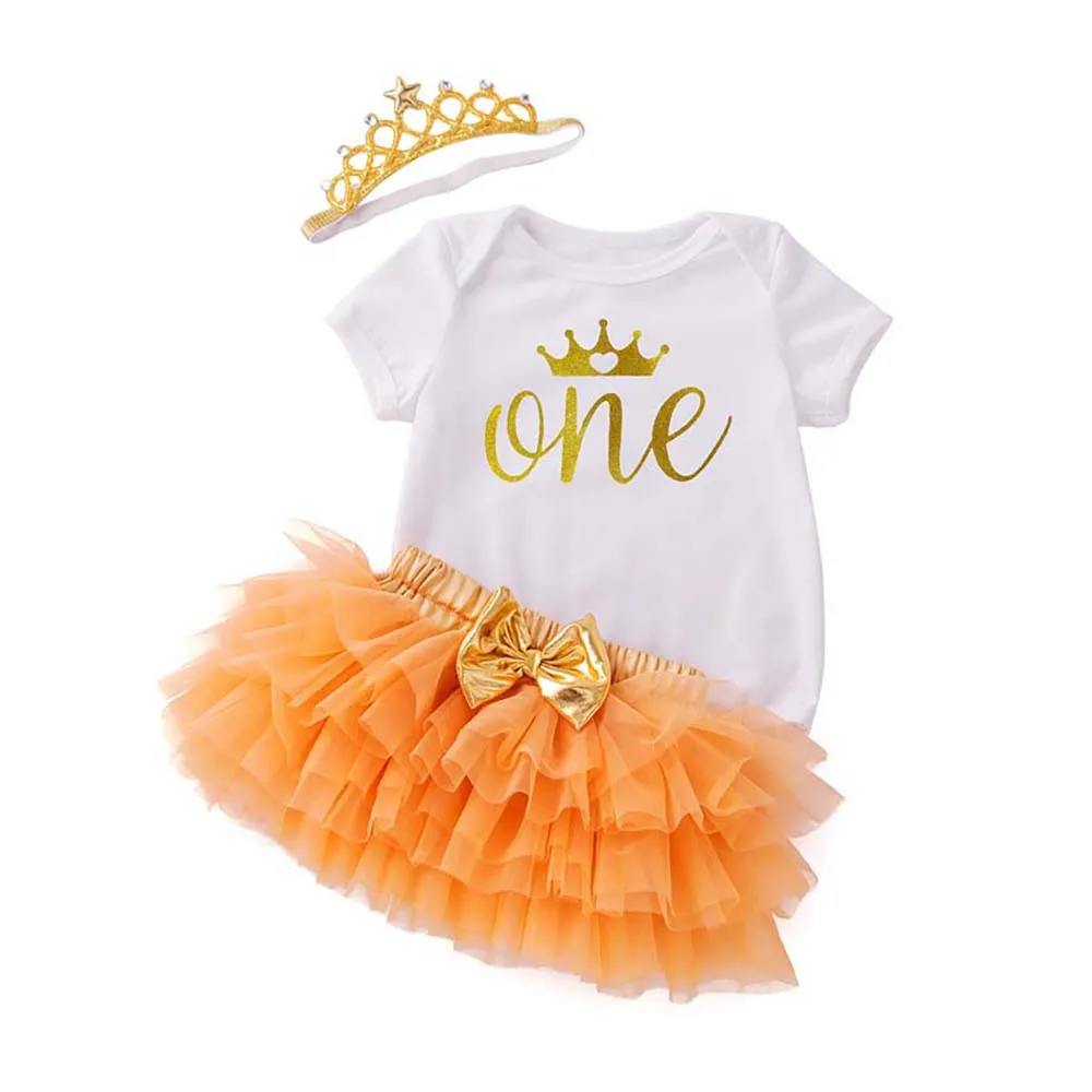 

2024 Trending Promotional Product 4pcs Cotton Romper Tutu Skirt Toddler Summer Outfits