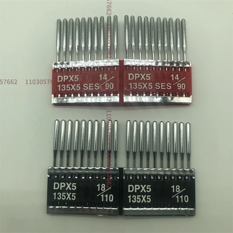 100PCS DPX5 DP*5 DPX5NY DP*5NY Taiwan Tnc Needles 9 10 11 12 14 16 18 20 Double Needle Knotting Bartack Lockstitch Zigzag Sewing