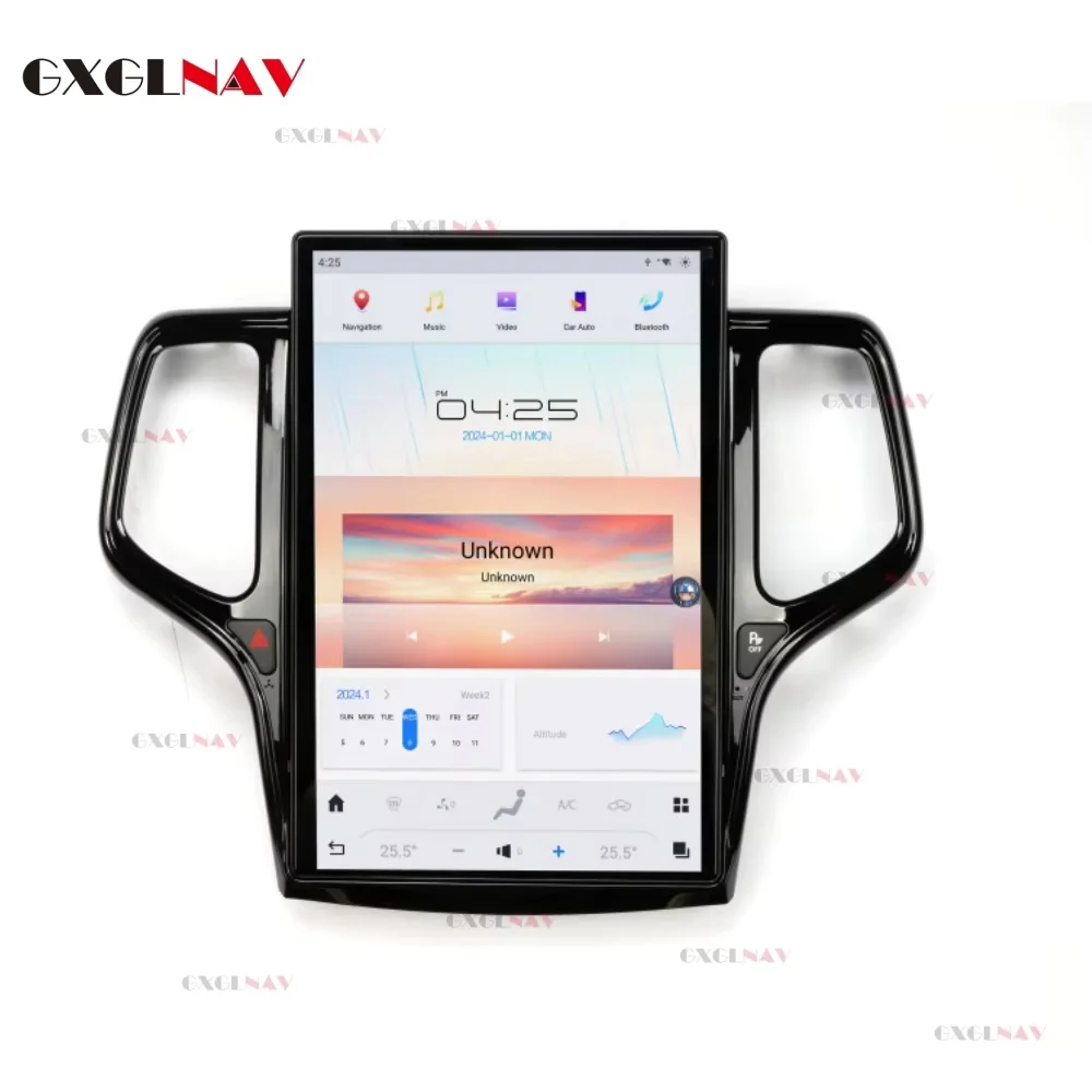 

GXGLNAV Qualcomm For Jeep Grand Cherokee 2011-2020 Car Video Player Radio GPS Navigation Stereo Multimedia Head Unit Screen