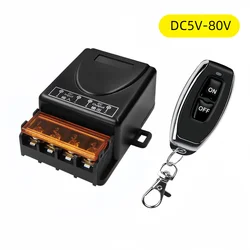 DIY Wireless 433MHz Universal Remote Control Switch DC 12V 24V 48V 72V 30A High Power Relay Receiver Module for Car Water Pump