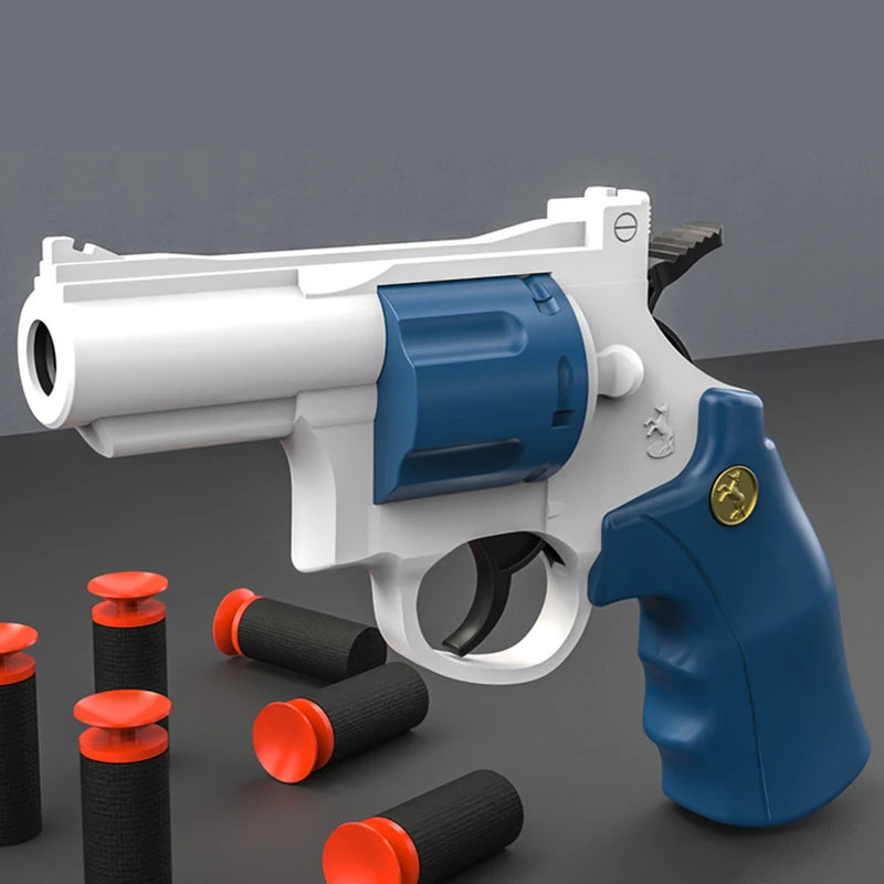 لعبة صغيرة لتخفيف التوتر على شكل رصاصة ناعمة مسدس داخلي وخارجي لعبة حفلات القتال مسدس نموذج لعبة الضغط للأطفال والكبار