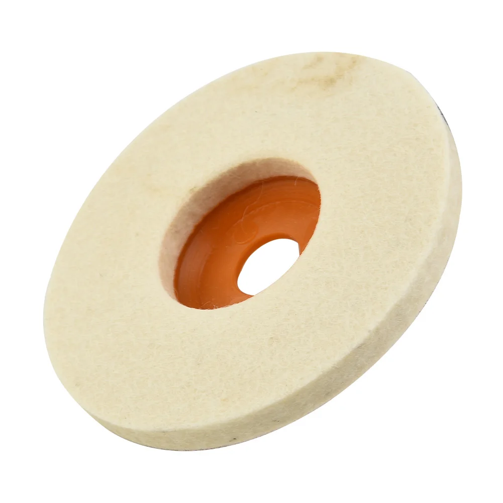 Durable Polishing Wheel Wool Polishing Polishing Disc Pad Wheel White Wool Wool Polishing Yellow 100mm Angle Wheel