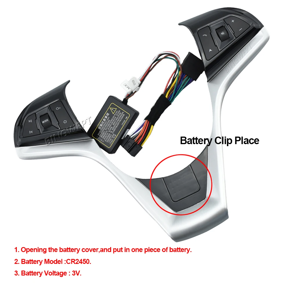 Multifunction Steering Wheel Control Button BINGWFPT For Chevrolet Cruze 2009-2014 Audio Phone Switch