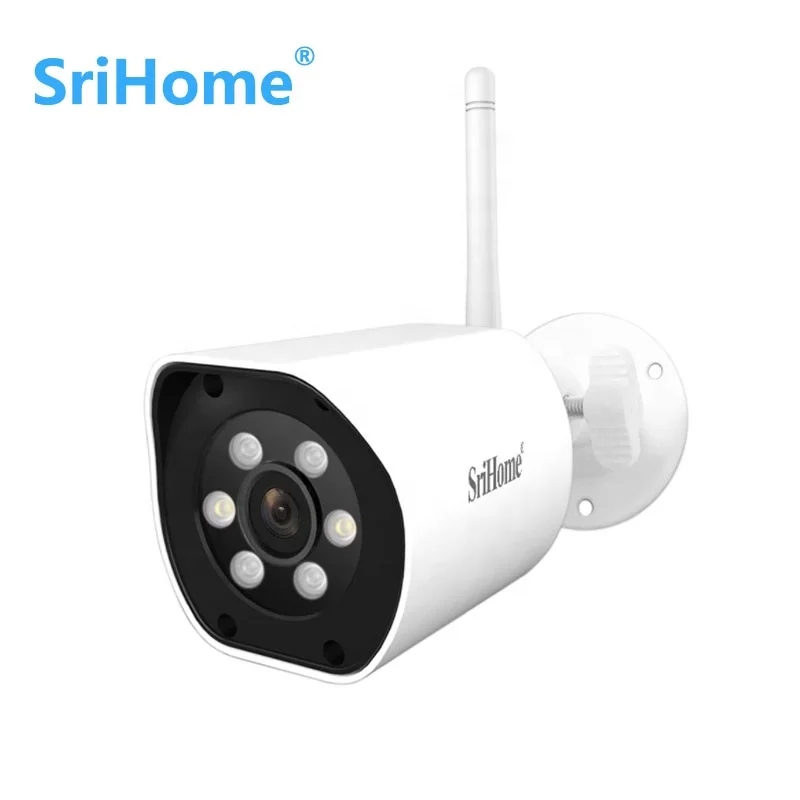 SriHome New Release SH034 5MP Mini 5G Wifi IP Camera Waterproof Video Surveillance Security Outdoor Color Night Vision CCTV Cam