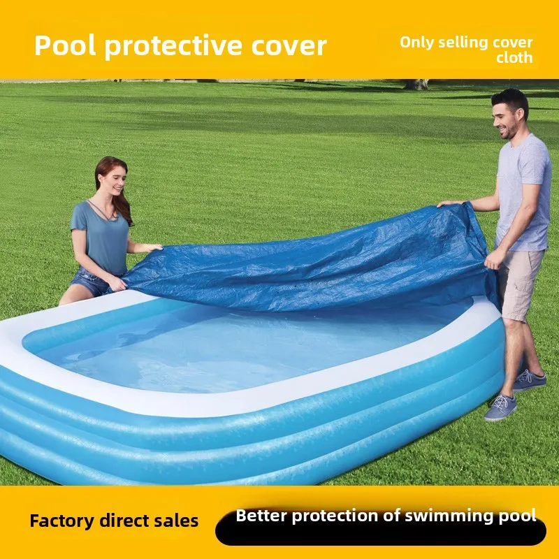 

Защитный пылезащитный чехол для бассейна, квадратный чехол для брезента, ткань с защитой от падения листьев 6 м * 12 м