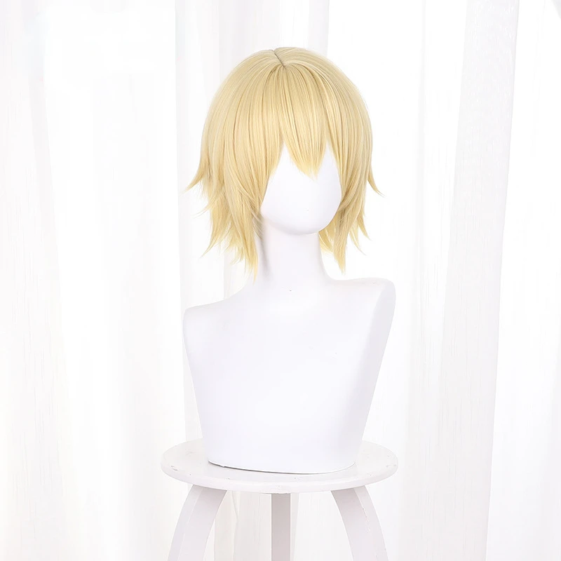 Genshin Auswirkungen Dainsleif Cosplay Perücke Blond Perücke Cosplay Anime Cosplay Perücken Hitze Beständig Synthetische Perücken Halloween