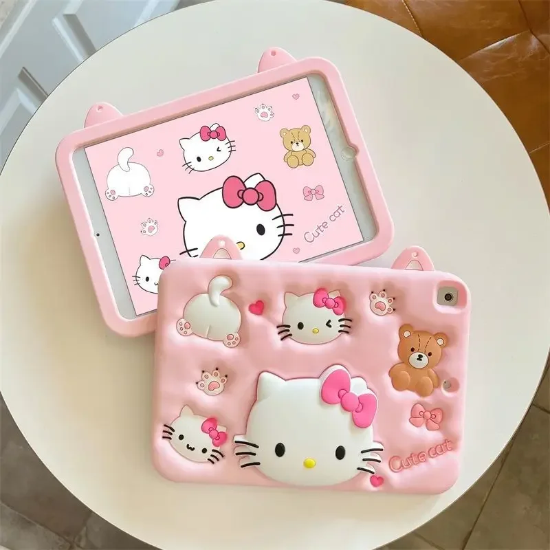 Imagem -03 - Eva Hello Kitty Case Suporte para Samsung Galaxy Tab a9 8.7 X110 Tab A9plus X216 Tab a8 a7 Lite T220 Capa à Prova de Choque Funda Crianças