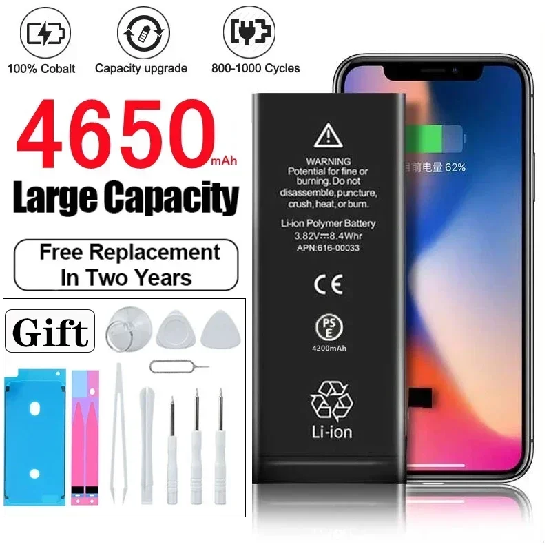 High Capacity Phone Battery for IPhone SE 2 4 5S 6 6s 6p 6sp 7 7p 8 Plus X Xr Xs Max 10 11 12 13 Pro Mini Batteries for Apple raptic clearvue для iphone 12 mini 491525