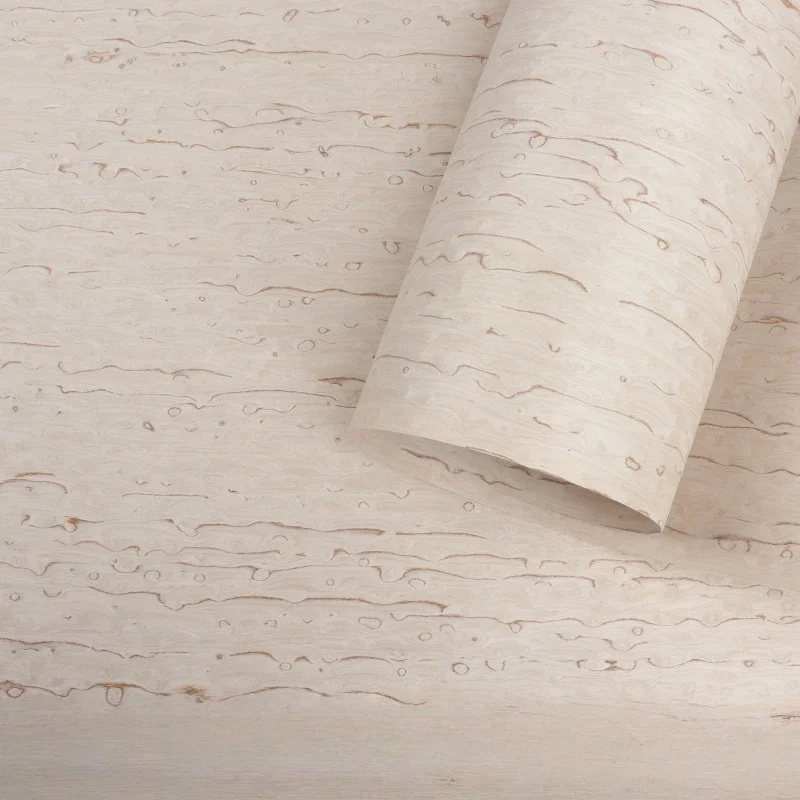 Huangbin Silk Engineered wood veneer, 0.5mm, 250x58cm, For Wardrobe Door & Musical Instrument Making.(Backing Non-woven Fabric)