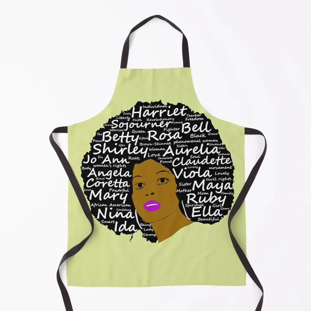 

African American Women Apron Chef Uniform kitchen item Woman Work christmas 2025 Apron