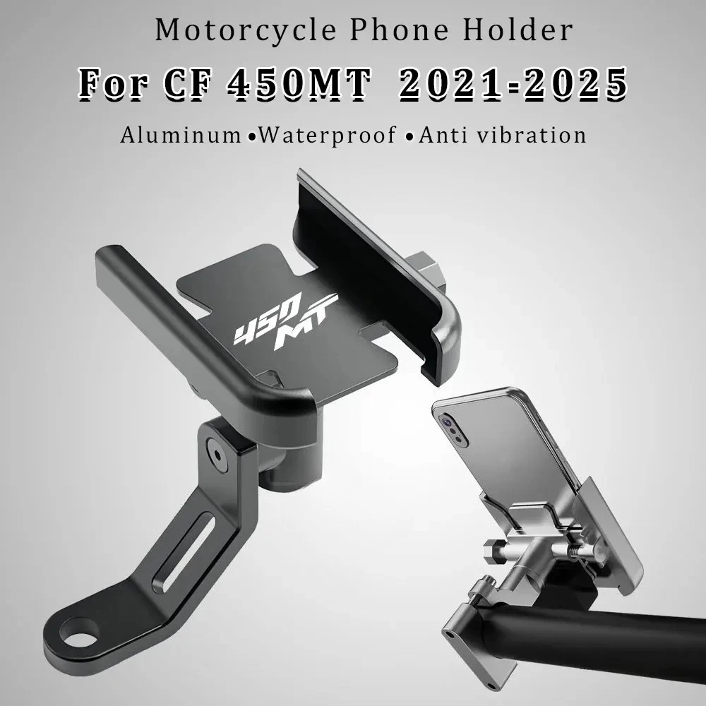 

Подставка для телефона на мотоцикле, крепление из алюминиевого сплава 450MT, держатель для телефона CFMOTO 450 MT 2024, аксессуары CF MT450 2021 2022 2023 2025