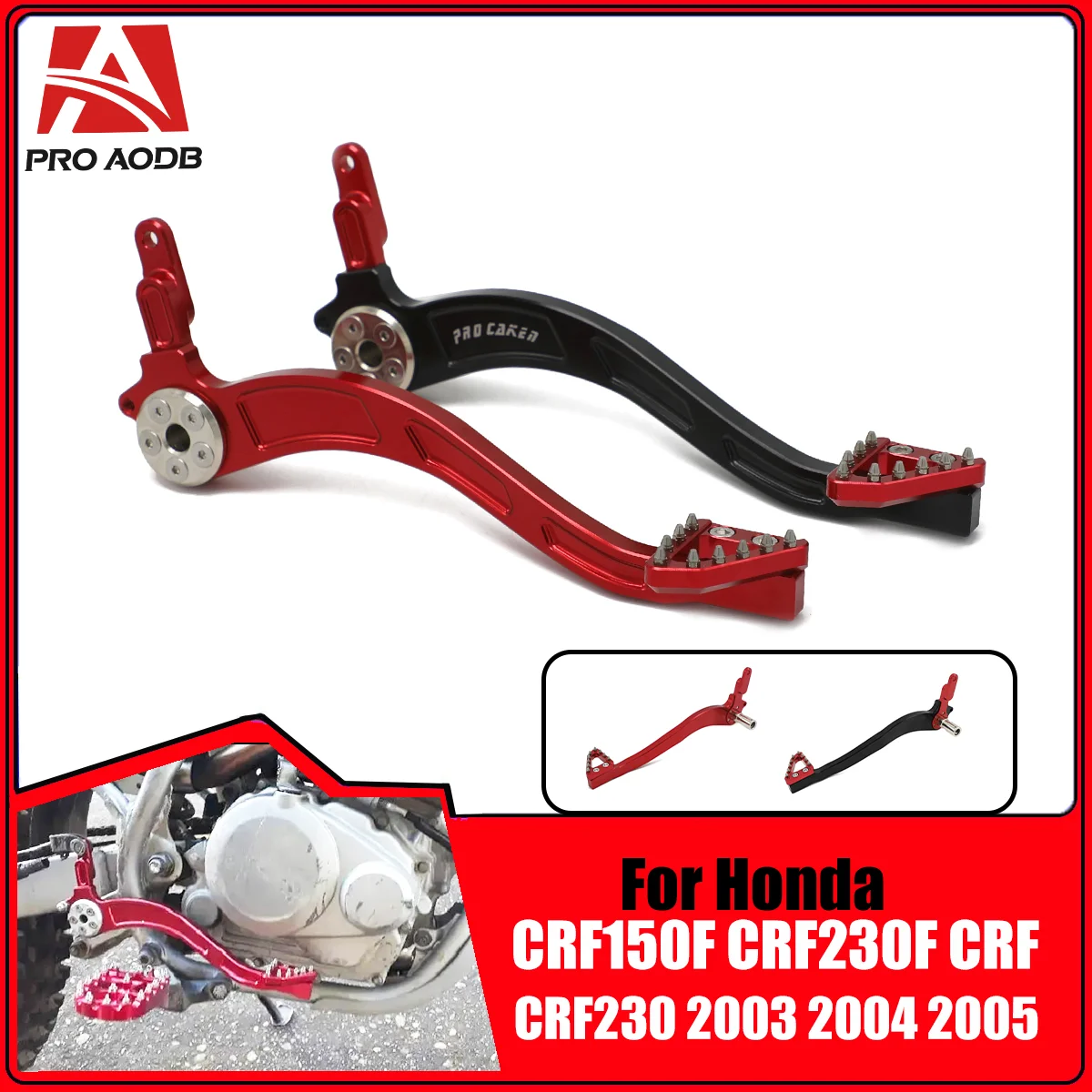 

CNC Aluminum Motorcycles Rear Brake Pedal Lever For Honda CRF230 2003 2004 2005 2006 2007 2008 2009 2010-2018 CRF230F CRF 230 F