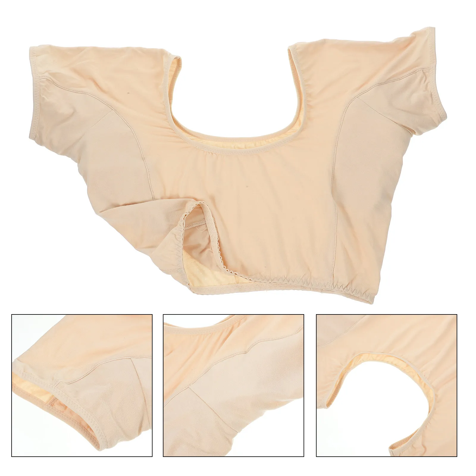 

1 шт. хлопковый жилет-вкладыш от пота для подмышек, впитывающий пот, дышащий, многоразовый, влагонепроницаемый, для женщин, летний