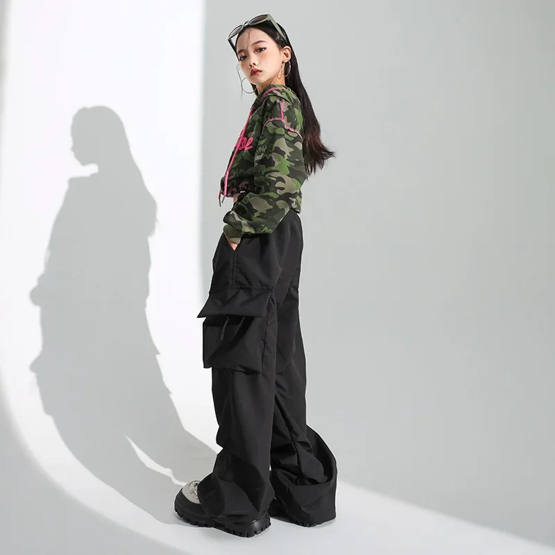 Girls' Jazz Dance Costume Handsome Japanese Street Dance Performance Costume Set Children's Hiphop Show Stage Trend