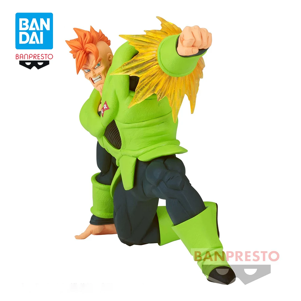 In Stock Original BANDAI Banpresto G X Materia Dragon Ball ANDROID 16 PVC Anime Figure Action Figures Model Toys