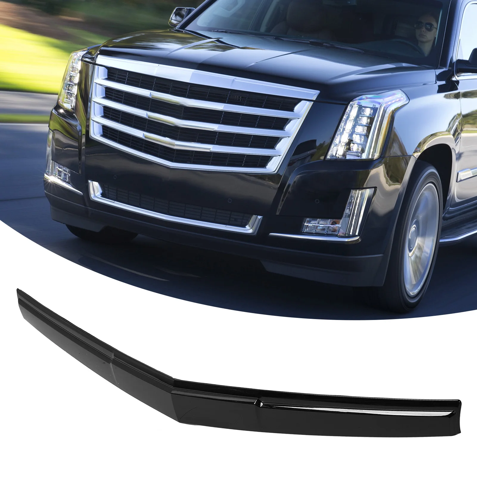 

Hood Trim Cover 22956470 Sporty Look Glossy Black Weather Resistant Hood Panel Trim for Cadillac Escalade ESV 2015-2020