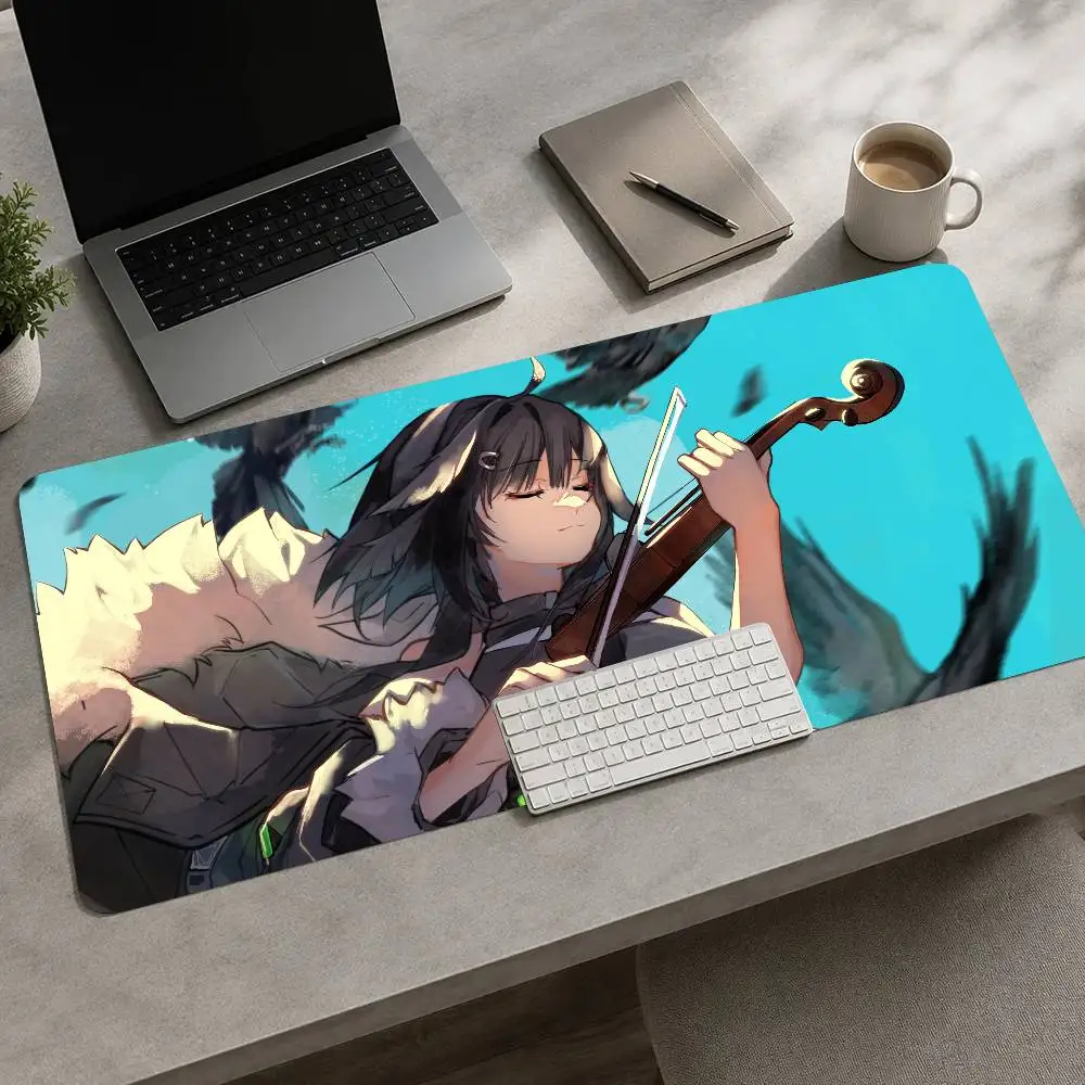 La Pluma Game Arknights Mousepad Non-slip Suitable For Office Computers Laptops E-sports Game Desk Mats XXL Keyboard