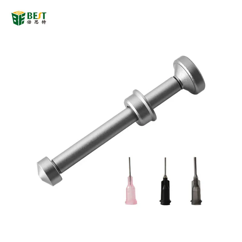 

BST-013 Aluminum Alloy Solder Flux Dispenser Welding Oil BGA Soldering Booster Syringe Type Propulsion Tool Pusher Rod