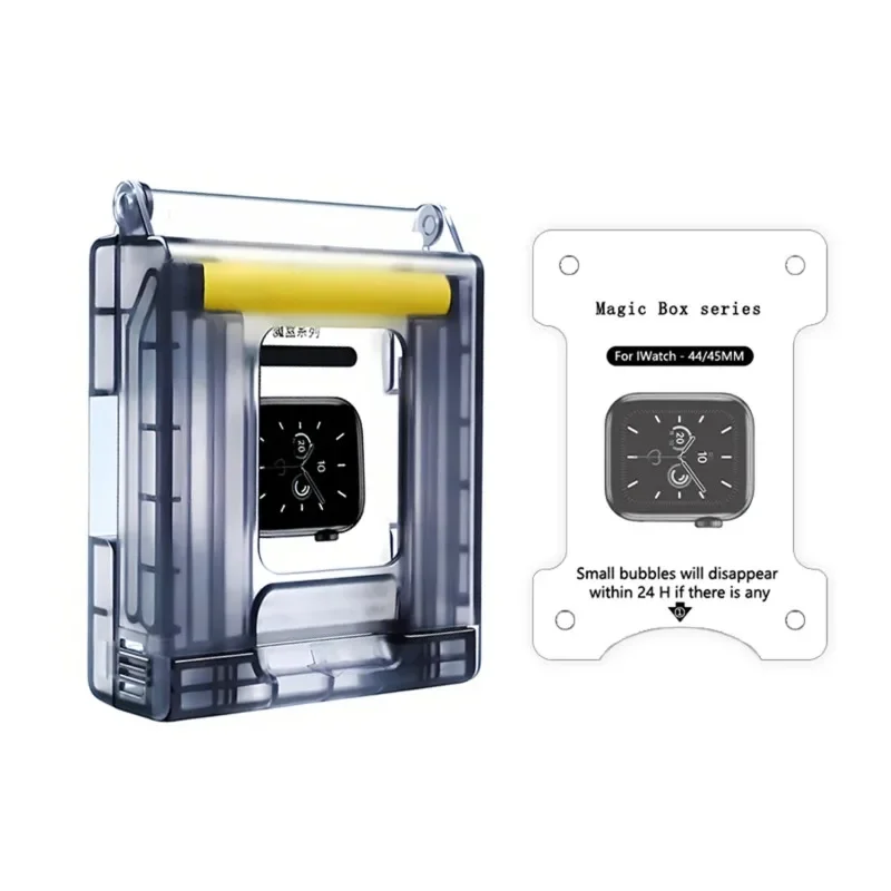Screen Protector Kit Watch Film Artifact Dust-Free Magic Box For Apple Watch 44 45 40 41mm S10 42mm 46mm Anti-Dust Prevention