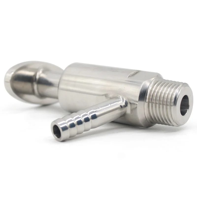 1/4 Inch 1/2 Inch External Thread Sanitary Sampling Valve Stainless Steel SS304SS316L Food And Drug Oval Sampling Valve