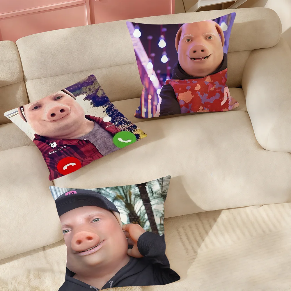 

John Pork Is Calling Pillow Case Applicable Space For Guest Rooms Interiors Cars Office House Decoration