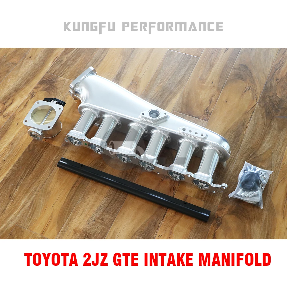 

KUNGFU PERFORMANCE CNC TOY OTA 2JZ 2JZ-GTE BILLET INTAKE MANIFOLD With Fuel Rail /6 injectors
