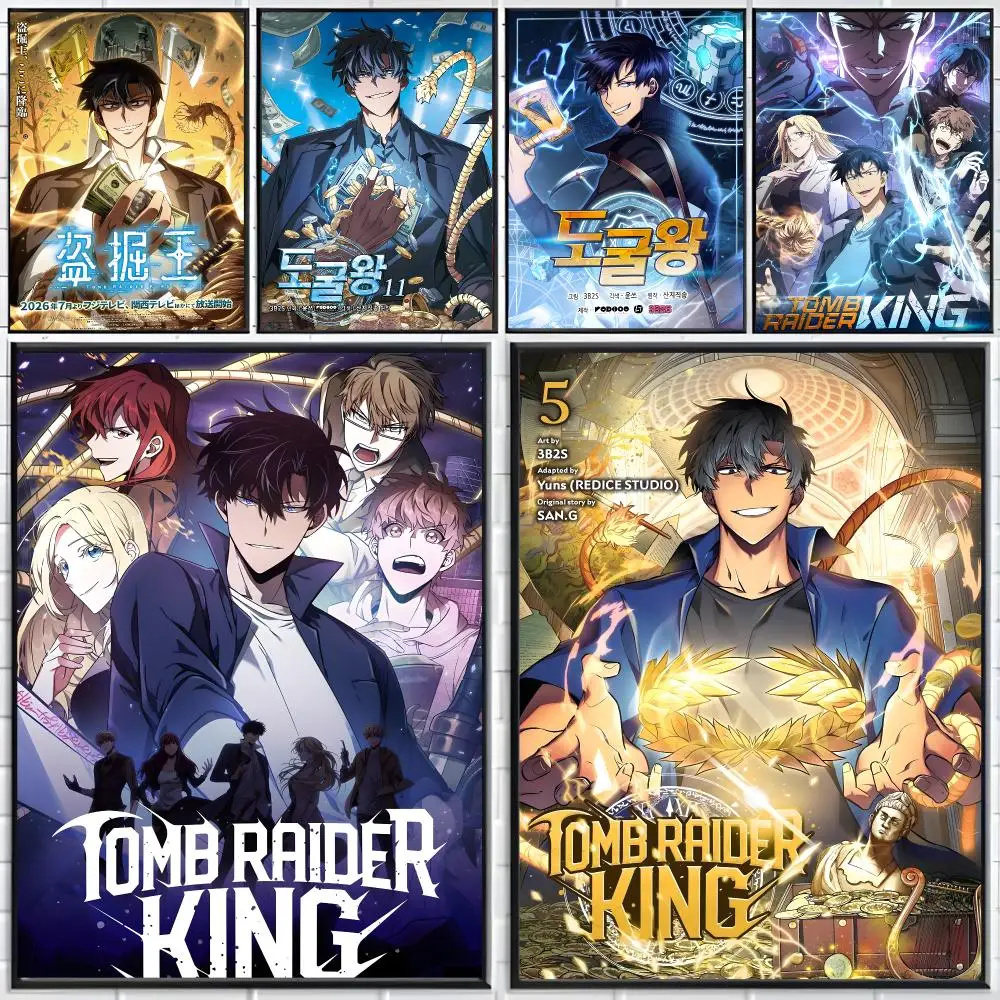 Epic Manhwa T-Tomb Raider King Poster Distinct Home Decor Concepts Chic Indoor Art Pieces