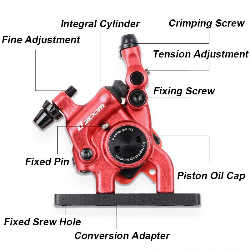 คาลิปเปอร์เบรกไฮดรอลิกแบบดิสก์สำหรับจักรยานเสือหมอบ ZTTO แบบลูกสูบคู่ สำหรับด้านหน้าและด้านหลัง ใช้กับน้ำมันเบรก สำหรับอะไหล่จักรยาน Shimano