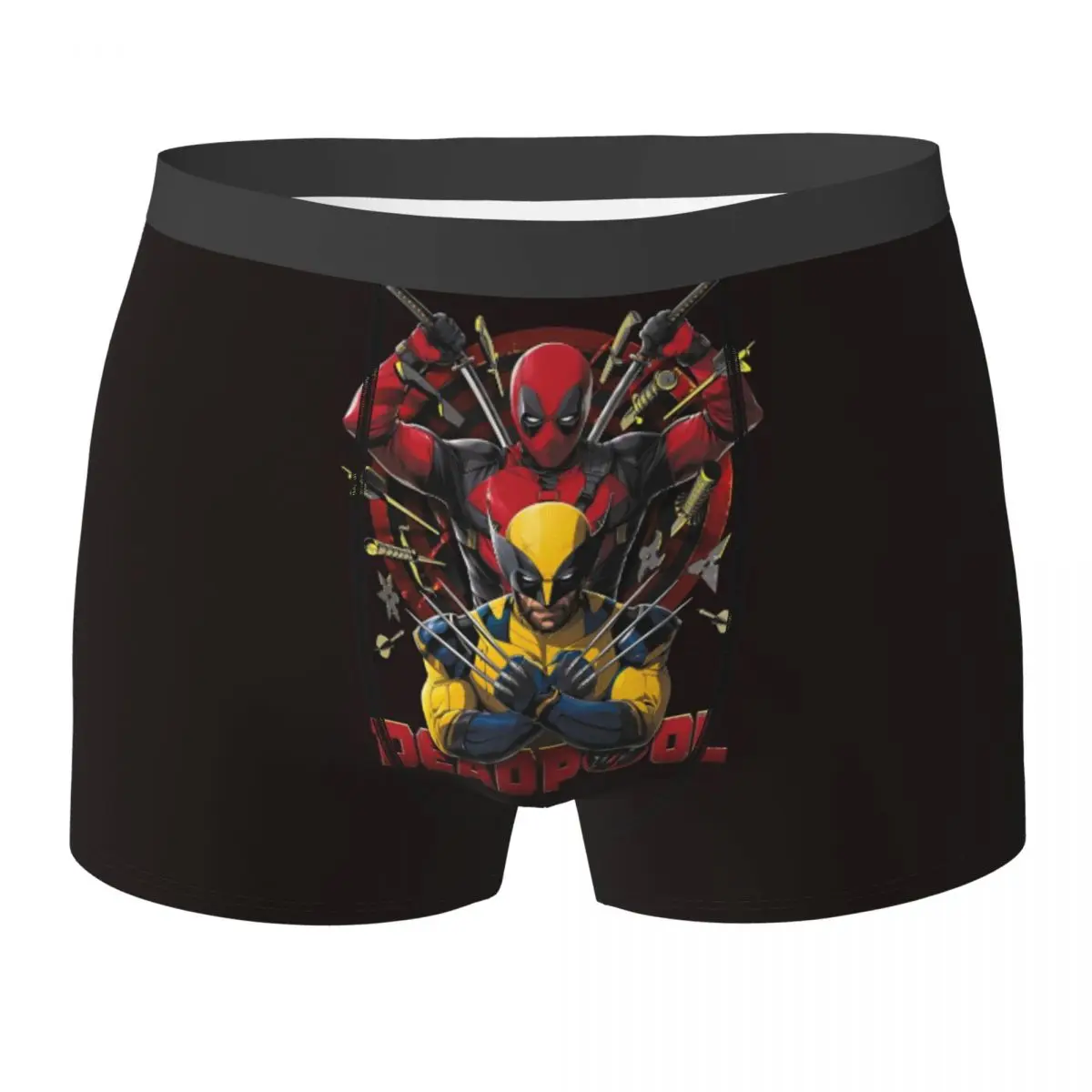 

Deadpool & Wolverine Underwear Males Panties Pattern Elastic Boxer Shorts Hot Sale Shorts Briefs Plus Size