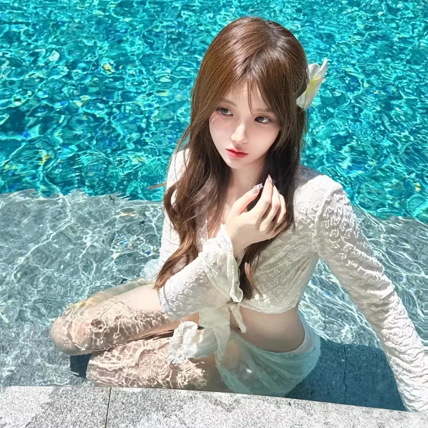 

Женский купальник-бикини 2024: Новинка, комплект из четырех предметов для небольшой груди, с эффектом пуш-ап, сексуальный, утягивающий, для термальных источников и отпуска