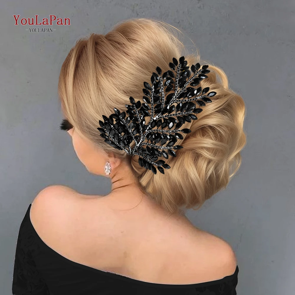 

TOPQUEEN Wedding Bling Headwear Handmade Hair Accessories Trendy Bride Rhinestone Headband Women Party Luxury Hair Pieces HP759