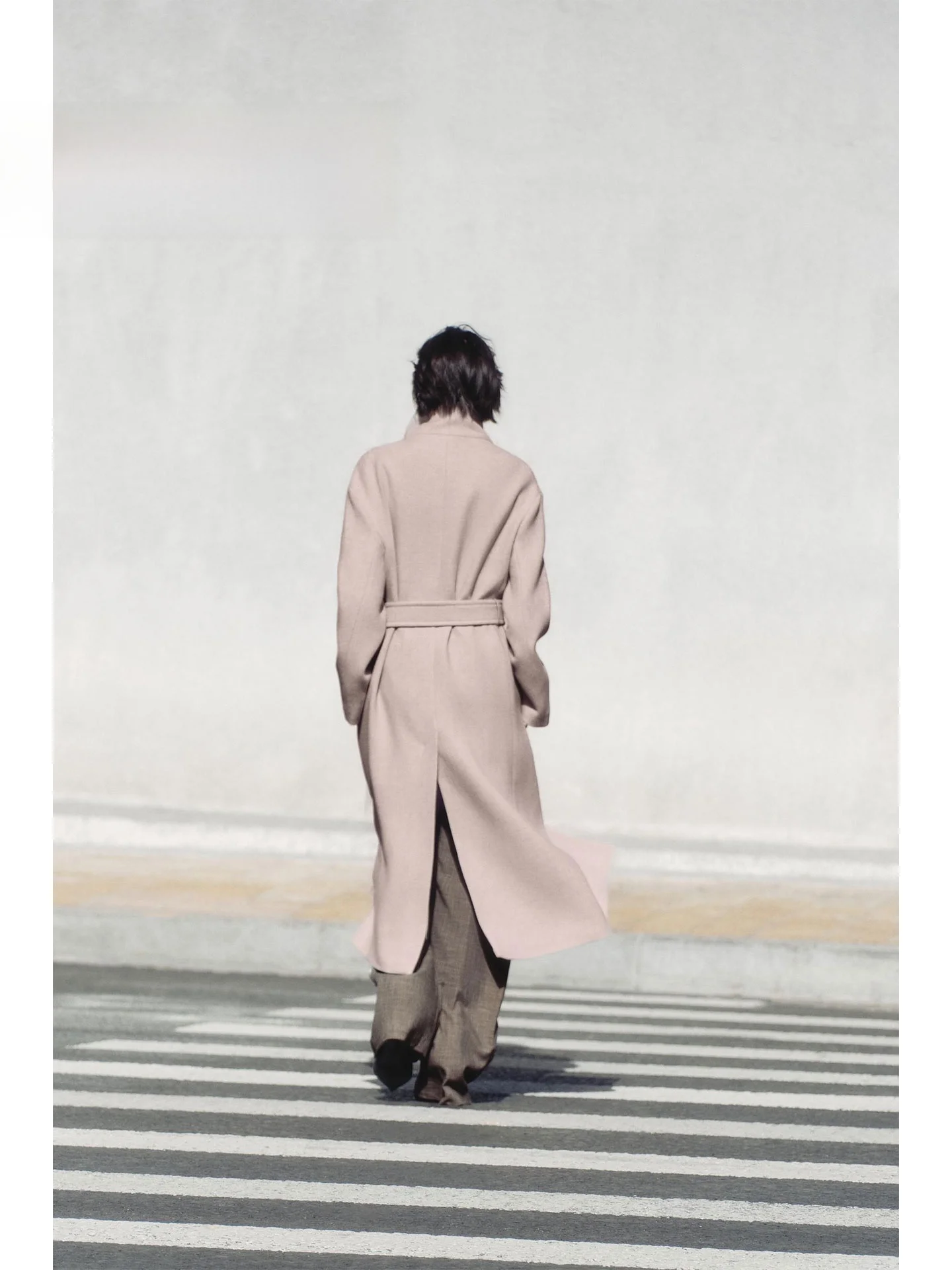 Lente 2026 Faionable Lange Wollen Jas Dames Losse Hoge Kraag Jaet Ele High-End Feel Double Breasted Pendelen Sle