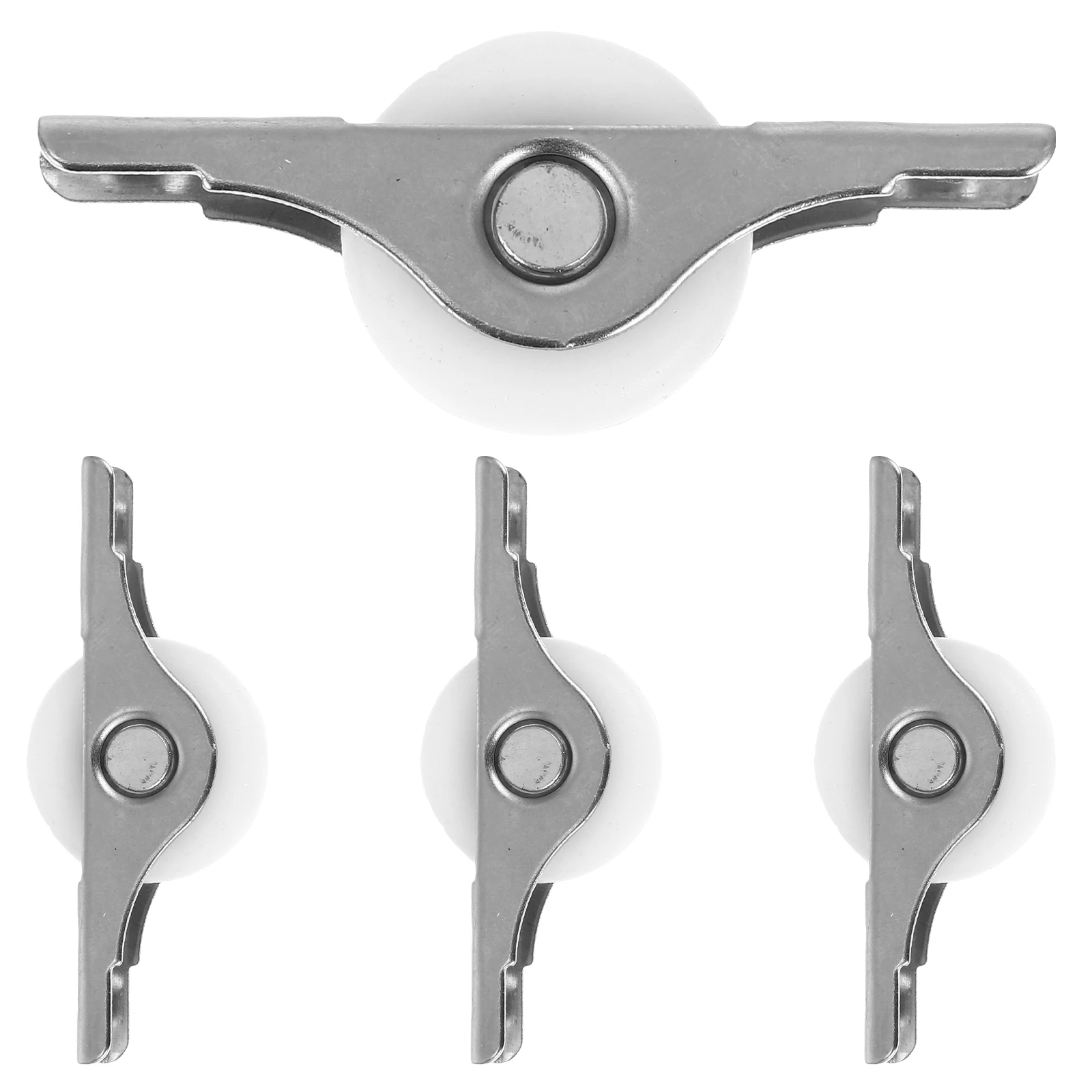 

Door Rolling Wheel Durable Metal Cabinet Wardrobe Roller Smooth Sliding Home Furniture Replacement Closet Wheels Suitable Store