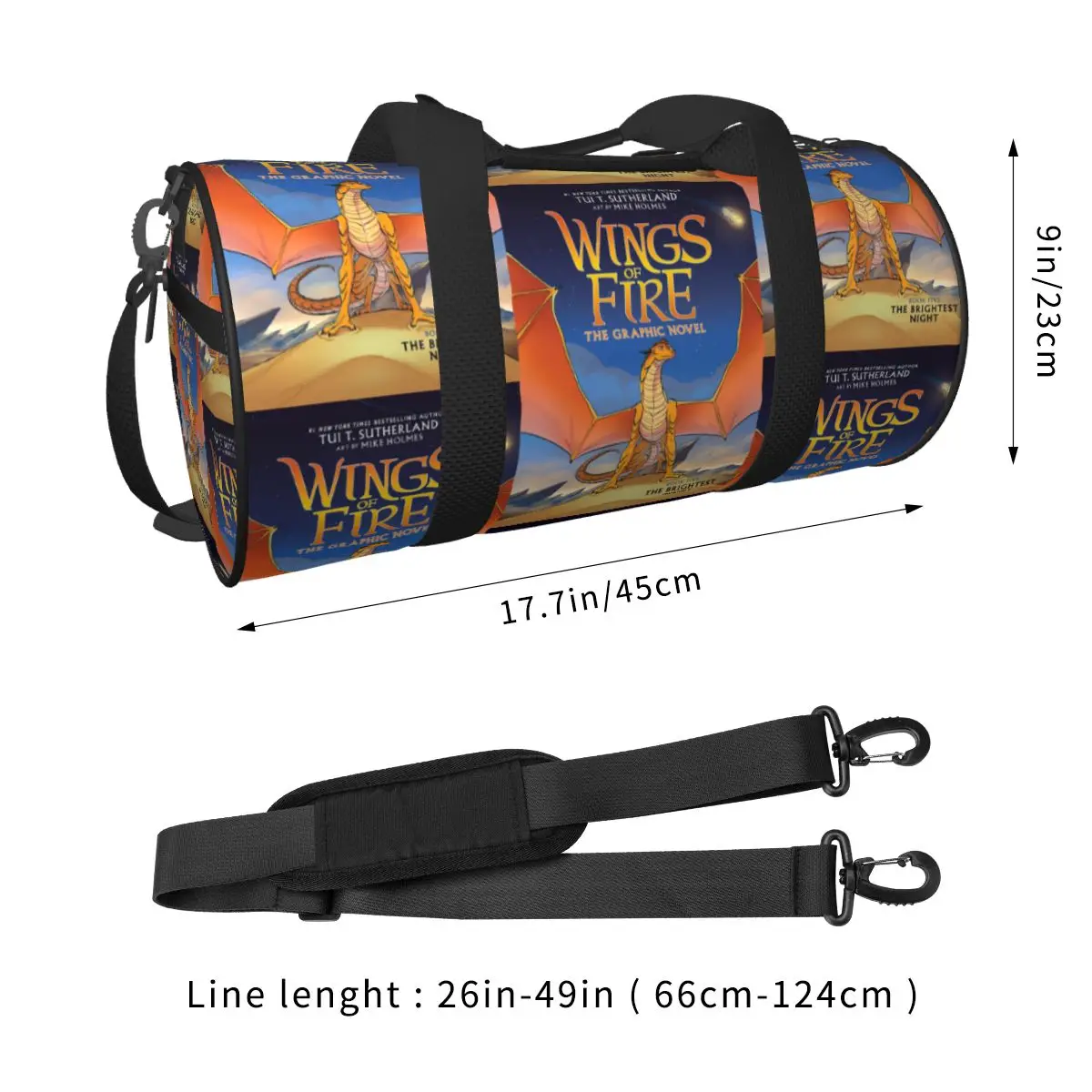 Wings Of Fire Large Duffle Gym Bag Multi-Functional Duffle Travel Bags Handbags Fitness bag
