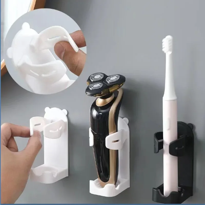 Razor Holder Non Punching Shaver Holder Electric Toothbrush Rack Facial Cleanser Organizer Bathroom Accessories