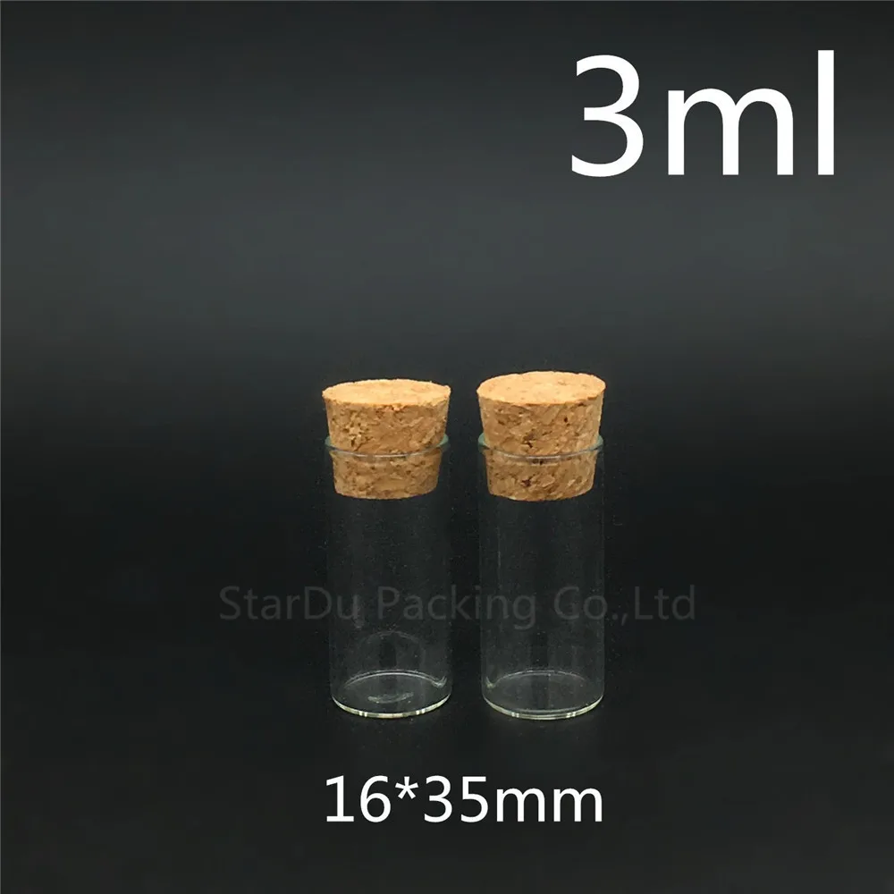 

Free Shipping 48pcs/lot Diameter 16mm Wishing Glass Bottle With Cork ,3ml High-quality Glass Vials Display Bottle Wholesale