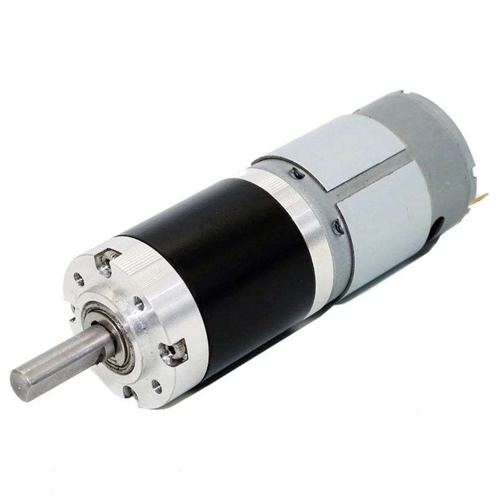 28mm 385 Planetary Gear Motor DC 24V Low Noise High Torque Reversible Adjustable Speed Metal Gear Reduction Gearbox Motor