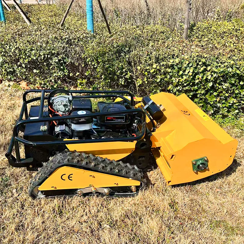 맞춤형의 유연하고 편리하며 정밀한 원격 제어 트랙 잔디 깎는 기계로 잔디밭의 미적 매력을 높여줍니다.