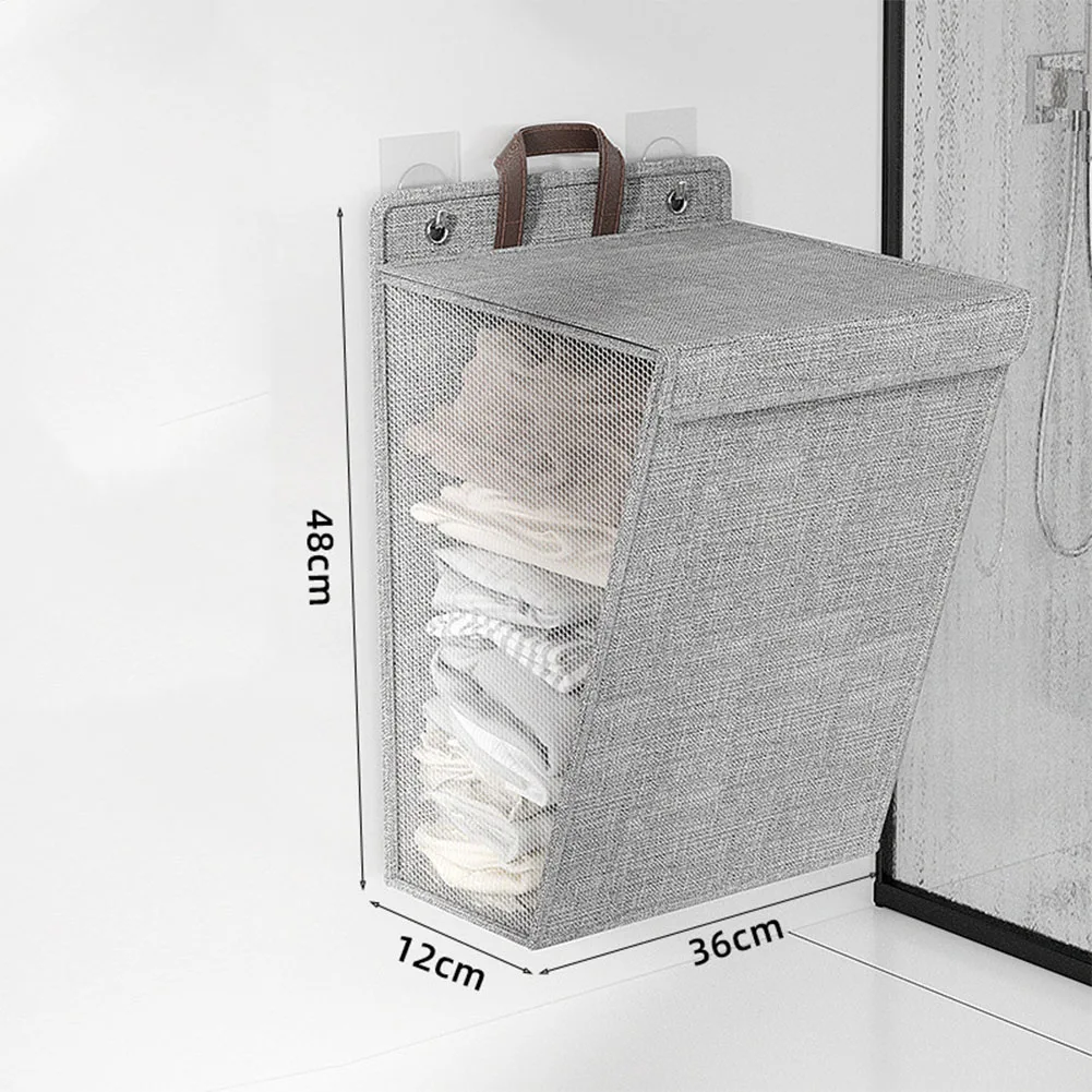 For Home Storage For Bathroom Home Clothes Basket Foldable Laundry Basket Home Use Bathroom Use Foldable Design Large Opening