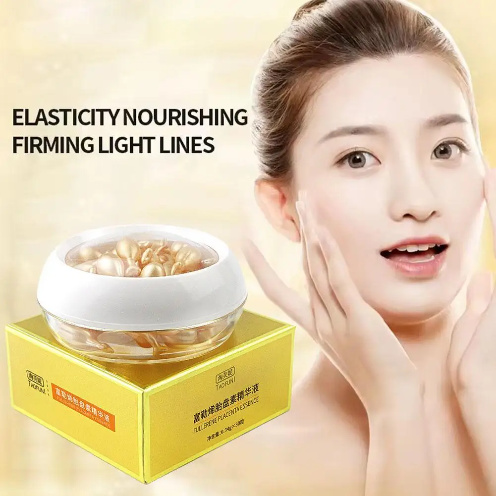 

30 capsules/box Sheep Placenta Essence Sheep Placenta Intensive new Cream Moisturizing Placenta Collagen Facial Liquid E3F4