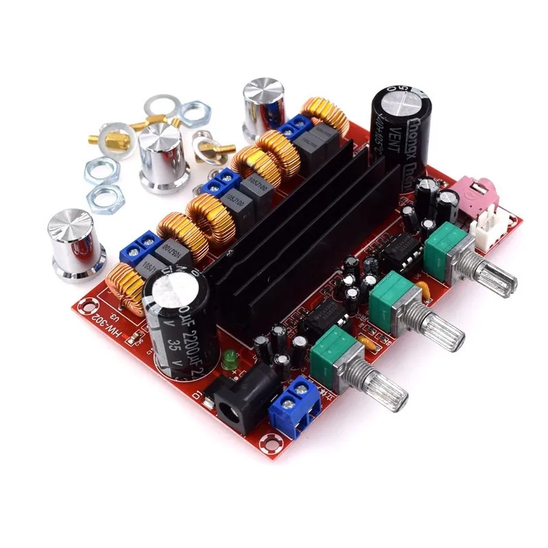 2.1 Channel Digital Power Amplifier Board 12V-24V Wide Voltage TPA3116D2 2*50W+100W