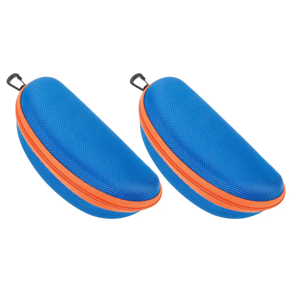 

2Pcs Eyeglass Storage Organizer Fine Workmanship Lightweight Compact Sunglasses Holder Travel Goggles Case Versatile Protective