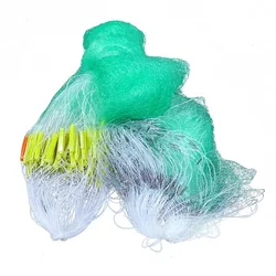 Depth 1.5m to 10m Fishing Net Length10m-100m Sinker Net Mesh 30mm-70mm Fishing Network Nylon Monofilament Gill Net Rede De Pesca
